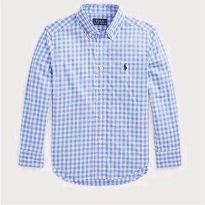 Polo by Ralph Lauren Blue Checkered Kids Button Down Shirt